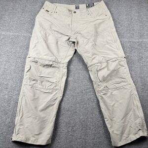 Kuhl Pants Mens 38x30 Beige Liberator Convertible Stealth Zip Off Hiking Outdoor